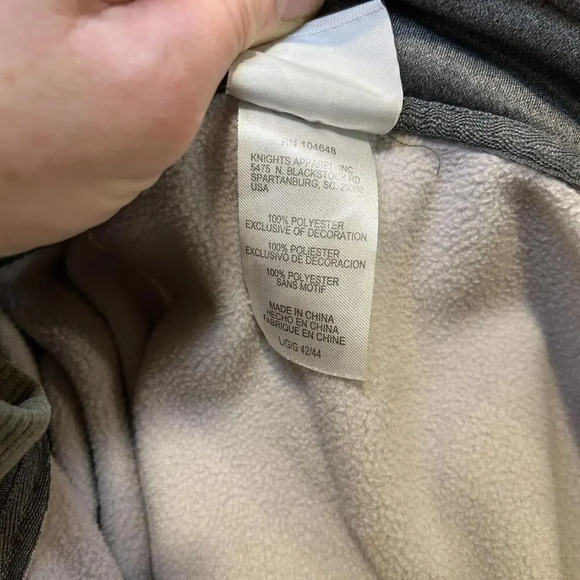 Chicago Blackhawks Sweatshirt Mens Large Gray 1/4 Zip Fleece Sweater Hockey NHL - Picture 8 of 8